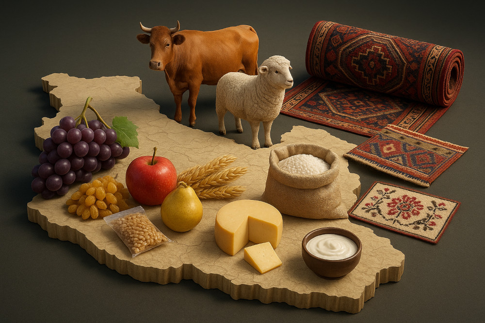 لیست کالاهای صادراتی استان خراسان شمالی